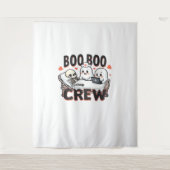 Boo Boo Crew Schattige Halloween Nurse Ghosts Esse Wandkleed (Voorkant)