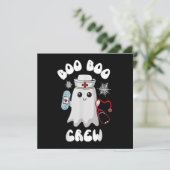 Boo Boo Crew Schattige Nurse Ghost Funny Halloween (Staand voorkant)