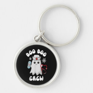 Boo Boo Crew Schattige Verpleegster Geest Grappig Sleutelhanger