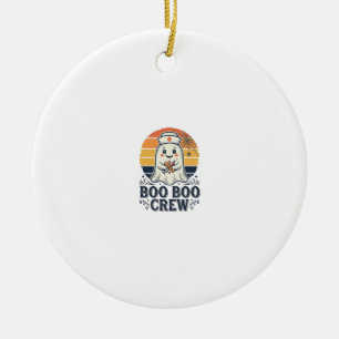 Boo Boo Crew Schattige Verpleegster Geest Hallowee Keramisch Ornament