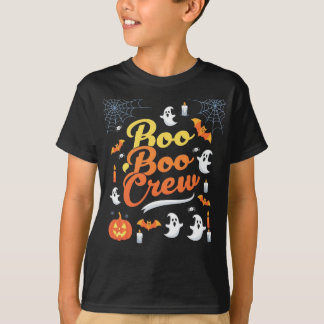 Boo Boo Crew Schattigee Halloween Ghost Trick or t T-shirt