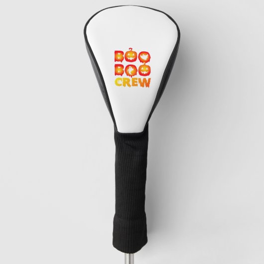 Boo Boo Crew Shirt - Funny Ghost Halloween Nurse Golfheadcover (Voorkant)