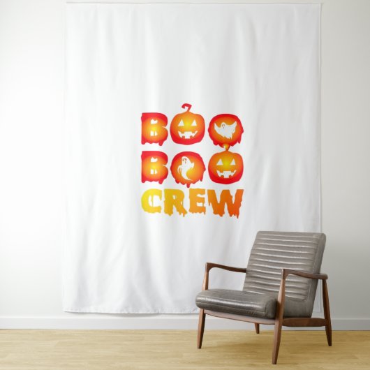 Boo Boo Crew Shirt - Funny Ghost Halloween Nurse Wandkleed (In situ)