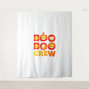 Boo Boo Crew Shirt - Funny Ghost Halloween Nurse Wandkleed