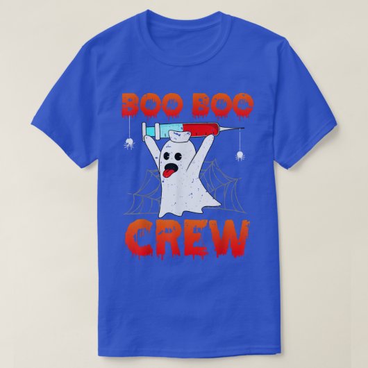 Boo Boo Crew Shirt Ghost Funny Halloween Costume N (Design voorkant)