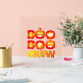 Boo Boo Crew Shirt – Grappige Geest Halloween Verp Acryl Bord (Huwelijk)
