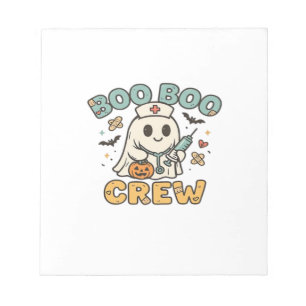 Boo Boo Crew-shirt � Grappige spook Halloween-verp Notitieblok