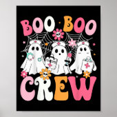 Boo Boo Crew Soky Nurse Ghost Nursing Halloween Nu Poster (Voorkant)