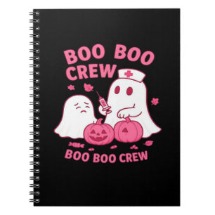 Boo Boo Crew Verpleegster Grappig Halloween Geest Notitieboek