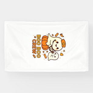 Boo Boo Crew Verpleegster Grappig Halloween Geest Spandoek