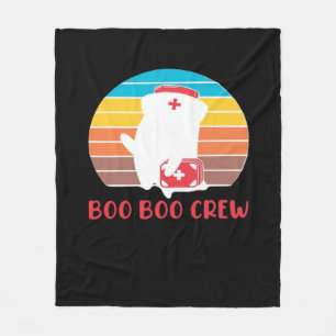 Boo Boo Crew Verpleegster Grappige Geest Halloween Fleece Deken
