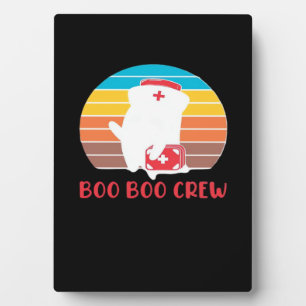 Boo Boo Crew Verpleegster Grappige Geest Halloween Fotoplaat