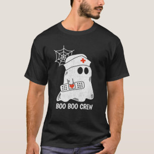 Boo Boo Crew Verpleegster Grappige Geest Vrouwen H T-shirt