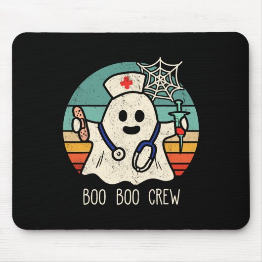 Boo Boo Crew Verpleegster Grappige Ghost Vrouwen H Muismat (Voorkant)