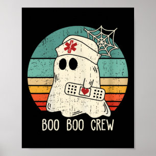 Boo Boo Crew Verpleegster Grappige Ghost Vrouwen H Poster