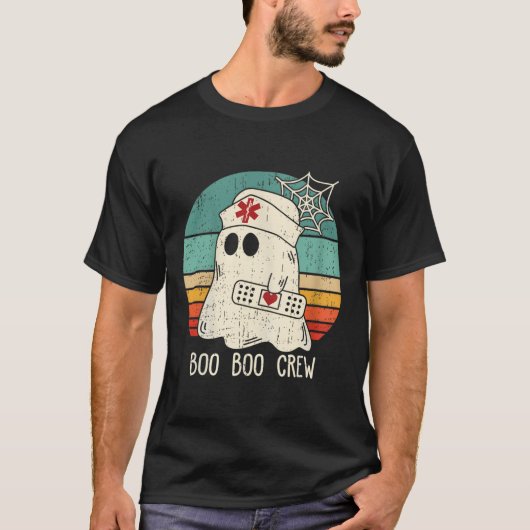 Boo Boo Crew Verpleegster Grappige Ghost Vrouwen H T-shirt (Voorkant)