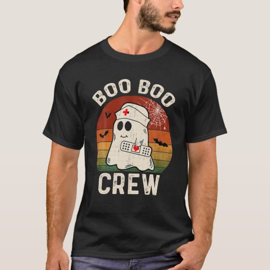 Boo Boo Crew Verpleegster Grappige Ghost Vrouwen H T-shirt (Voorkant)