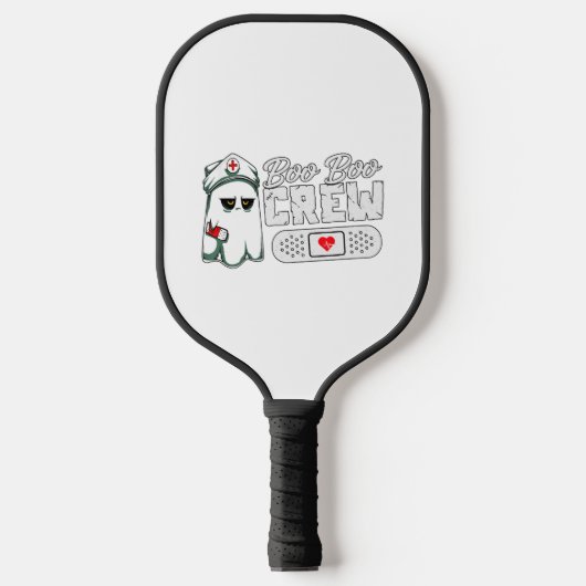 Boo Boo Crew Verpleegster Grappige Halloween enge Pickleball Paddle (Voorkant)