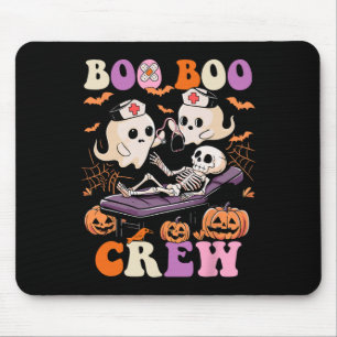Boo Boo Crew Verpleegster Halloween Geest Skelet V Muismat