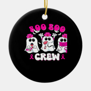 Boo Boo Crew Verpleegster Halloween Kostuum Ghost  Keramisch Ornament