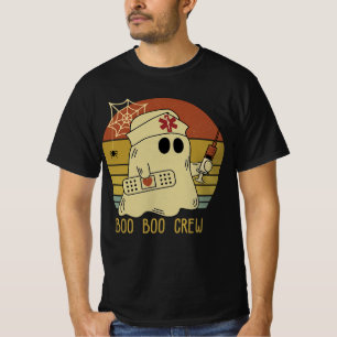 Boo Boo Crew Verpleegster Halloween Verpleegster v T-shirt
