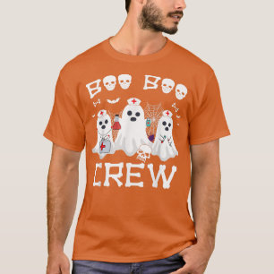 Boo Boo Crew Zurse Funny Ghost Halloween Nurse Nur T-shirt