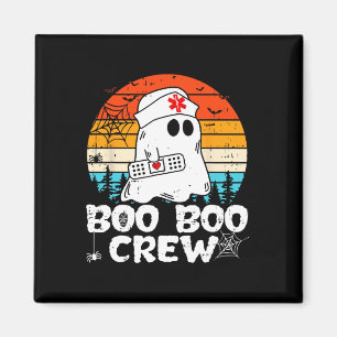 Boo Boo Crew Zurse Funny Ghost Women Halloween Nur Magneet
