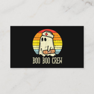 Boo Boo Crew Zurse Halloween voor verpleegkundigen Visitekaartje