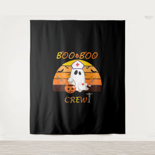 Boo Boo Crew Zurse Shirten Halloween Verpleeglijk Wandkleed