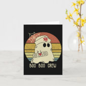 Boo Boo Crew Zuster Halloween verpleegster voor vr Kaart (Gele Bloem)