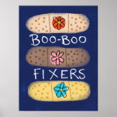 Boo-Boo Fixer Bandaids Poster Wall Art (Voorkant)
