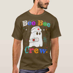 Boo Boo Funny Crew Halloween Doctor verpleegkundig T-shirt