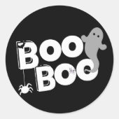 Boo Boo halloween Ronde Sticker (Voorkant)