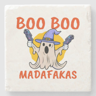 Boo Boo Madafakas Grappige Halloween Geest Stenen Onderzetter