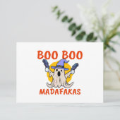 Boo Boo Madafakas Grappige Halloween Ghost (Staand voorkant)