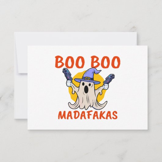 Boo Boo Madafakas Grappige Halloween Ghost (Achterkant)