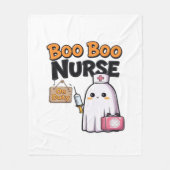 Boo Boo Nurse On Duty Classic T-shirt Fleece Deken (Voorkant)