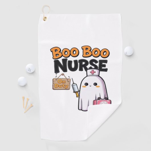 Boo Boo Nurse On Duty Classic T-shirt Golfhanddoek (Insitu)