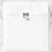 Boo Boo Nurse On Duty Classic T-shirt Ronde Sticker (Tas)