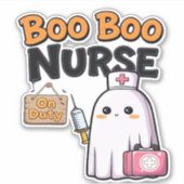 Boo Boo Nurse On Duty Classic T-shirt Sticker (Voorkant)