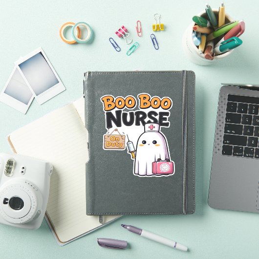 Boo Boo Nurse On Duty Classic T-shirt Sticker (iPad Cover)