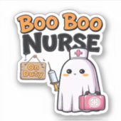 Boo Boo Nurse On Duty Classic T-shirt Sticker (Voorkant)