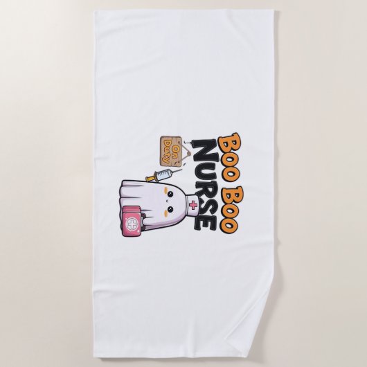 Boo Boo Nurse On Duty Classic T-shirt Strandlaken (Voorkant)