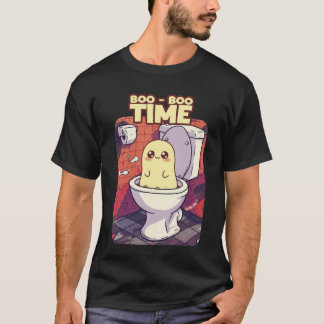 Boo-Boo Time - Grappig Ghost Toilet Ontwerp T-shirt