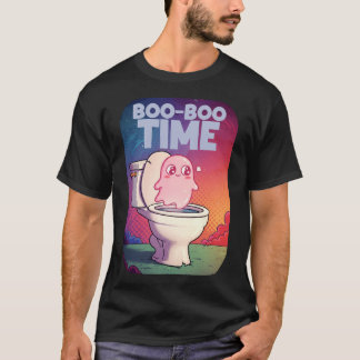 Boo-Boo Time - Grappig Ghost Toilet Ontwerp T-shirt