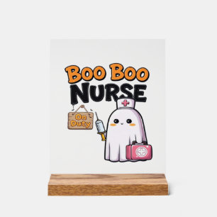 Boo Boo Verpleegster Dienst Classic T-Shirt Acryl Bord