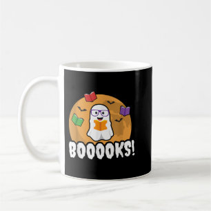 Boo Booooks Ghost T Shirt Read Books Library Gift Koffiemok