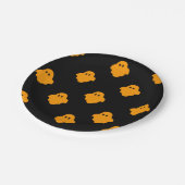 Boo-Bord (Sinaasappel) Papieren Bordje (Gekanteld)