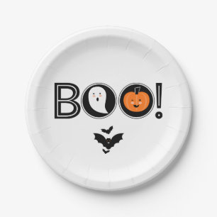 Boo. Bord van hakpapier