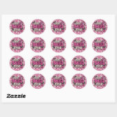 Boo & Boujee Feest Ronde Sticker (Vel)